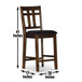 Saranac - Counter Chair - Dark Brown
