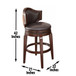 Jasper - Bar Chair - Dark Brown