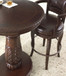 Antoinette - PU Swivel Bar Chair - Dark Brown
