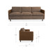 Teller - Sofa - Brown