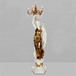 HD-7941 - Lady Floor Lamp - Gold / Ivory