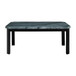 Francesca - Rectangular 5 Piece Gray PU Chairs Dining Set, Table & Four Chairs - Gray Marble