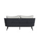 Bali - Loveseat With Olefin - Dark Gray