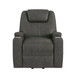 Kenmore - P1 Lift Chair With Heat Massage - Simba Dark Gray