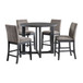 Wakefield - 5 Piece Counter Set (Table And 4 Chairs) - Espresso