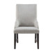 Montrose - Fabric Dining Host Chair (Set of 2) - Espresso / Light Gray