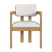 Portland - Fabric Arm Chair (Set of 2) - Natural / Snow White