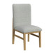 Portland - Square Back Dining Side Chair (Set of 2) - Natural / Gray