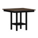 Brooks - 5 Piece Counter Set With Table And 4 Upholstered Seat & Wood Back Chairs - Medium Brown & Black