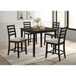 Tulane - 5 Piece Dining Set (Counter Table & 4 Counter Chairs) - Oak & Black