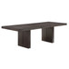 Evan - Dining Table With Leaf - Dark Brown / Black