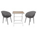 2 Pack Lounge Chair Set & Folding Square Table