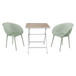 2 Pack Lounge Chair Set & Folding Square Table