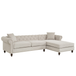 Blake Beige Chesterfield Sectional Sofa