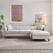 Blake Beige Chesterfield Sectional Sofa KF10005 by Xin Mark