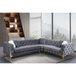 Milano Luxury Gray Velvet Sectional Sofa KF10015 by Xin Mark