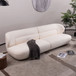 Modern Fashion Yp40116W Circular Curve Design Sofa, 4 Seater For Office & Bedroom - White