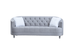 Yasmin Luxury Gray Velvet Sofa KF10006 by Xin Mark