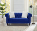 Brooke Velvet Chesterfield Loveseat