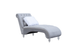 Yasmin Luxury Gray Velvet Chaise KF10006 by Xin Mark