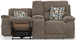 Joya - Power Headrest Power Lay Flat Reclining Console Loveseat With CR3 Heat/Massage/Lumbar/ZG