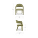 Martens - Dining Chair Velvet - Green