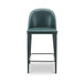 Burton - Counter Stool Vegan Leather - Dark Teal / Blue