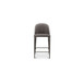 Burton - Counter Stool Vegan Leather - Gray / Blue