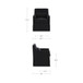 Lydia - Slipcover Dining Chair - Black