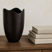 Athena - Cast Aluminum Vase - Blackened Bronze / Brown