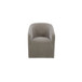 Sandy - Rolling Dining Chair - Taupe / Tan