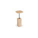 Caro - Side Table Travertine - Beige / Dark Gray