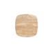 Caro - Side Table Travertine - Beige / Dark Gray