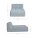 Sunseeker - Outdoor Chaise - Light Blue