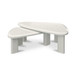Sophie - Outdoor Nesting Table Set - Cream Lacquer / Beige