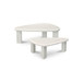Sophie - Outdoor Nesting Table Set - Cream Lacquer / Beige