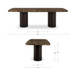 Daphne - Dining Table Large - Dark Emperador Marble / Brown