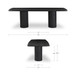 Daphne - Dining Table Large - Black