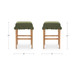 Anna - Counter Stool - Green / Light Brown