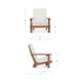 Ingrid - Accent Chair - Off White / Light Brown