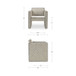Harris - Accent Chair - Black / Beige Weave