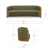 Anya - Sofa - Olive Green