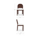Emil - Dining Chair (Set of 2) - Cream / White / Dark Brown