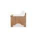 Bauer - Accent Chair - Cream / White / Light Brown