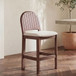 Emil - Counter Stool - Cream / White / Dark Brown