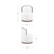 Rossi - Swivel Dining Chair - Cream / White