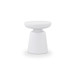 Ruth - Outdoor Side Table - White / Light Brown