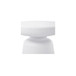 Ruth - Outdoor Side Table - White / Light Brown