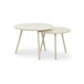 Kari - Outdoor Nesting Coffee Table - Cream / White