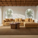 Davie - Right Arm Facing Chair - Golden Yellow